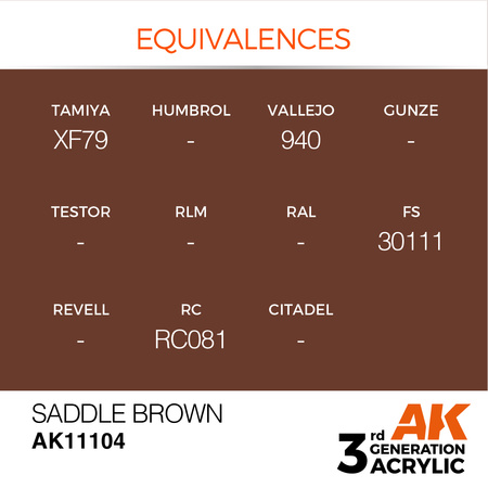 AK Interactive SADDLE BROWN – STANDARD