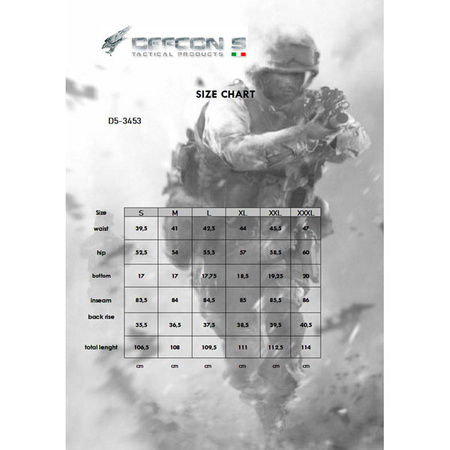 Spodnie Basic Tactical RipStop MC Defcon 5