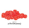WARLORD - Kostki 30 Red D6 (10mm)