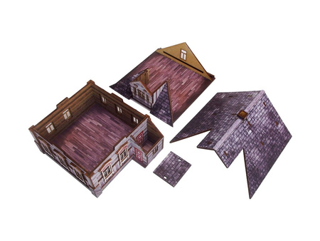 MICRO ART - WW2 Ostfront Village Whitewashed Dacha (1) (28mm)