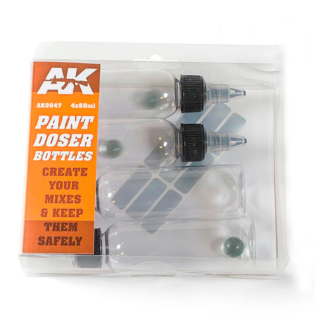 AK Interactive PAINT DOSER BOTTLES 60ml.