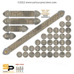 SARISSA PRECISION - Dark Ages Norman Token & Ruler Set - Full Colour