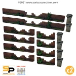 SARISSA PRECISION - WALLS - LOW BRICK WALLS, BROKEN