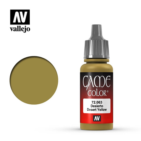 Vallejo: 72.063 - Game Color - Desert Yellow (18 ml)