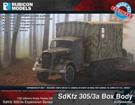 RUBICON 280047 -SdKfz 305/3a Expansion Set - Box Body (Einheitskoffer)