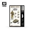 VALLEJO 70204 Zestaw World War II 6 farb - British Armour & Infant
