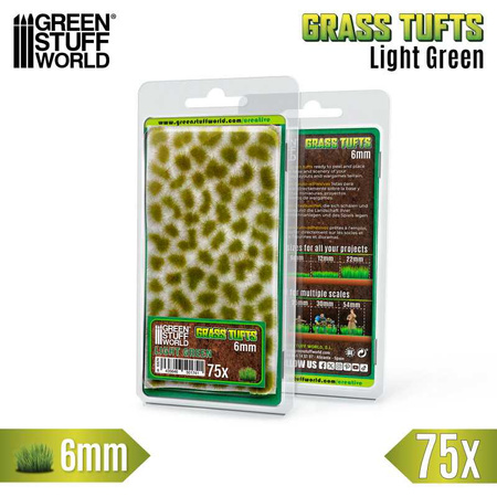 GSW - Static Grass Tufts 6 mm - Light Green