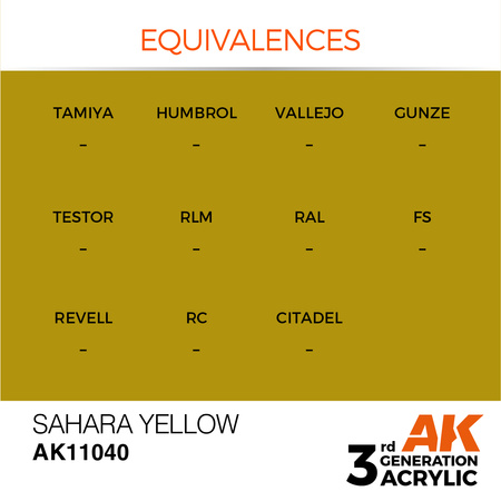 AK Interactive SAHARA YELLOW – STANDARD