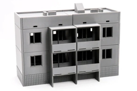 PM - Soviet Apartments Block Type 2 - 3D Printed - 28mm