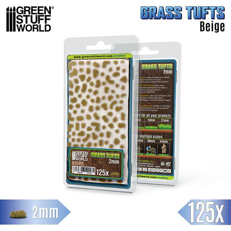 GSW - Static Grass Tufts 2 mm - Beige