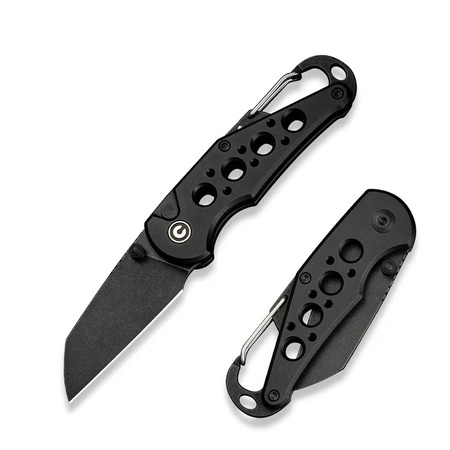 Nóż składany Civivi Pragma Black Aluminium, Black Stonewashed Nitro-V (C23062B-1)