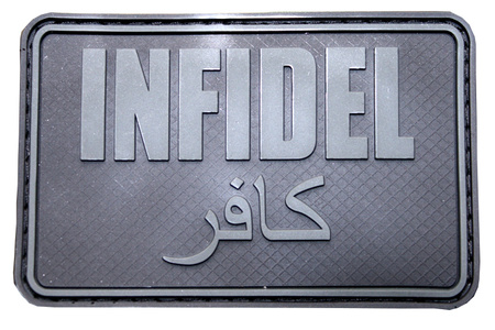 Naszywka 3D INFIDEL Large czarna JTG