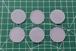 PM - 24pc set of thin 25mm Bases for Tabletop Wargaming Mini's - 3D Printed