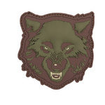 Naszywka 3D PVC Wolf green 101 INC