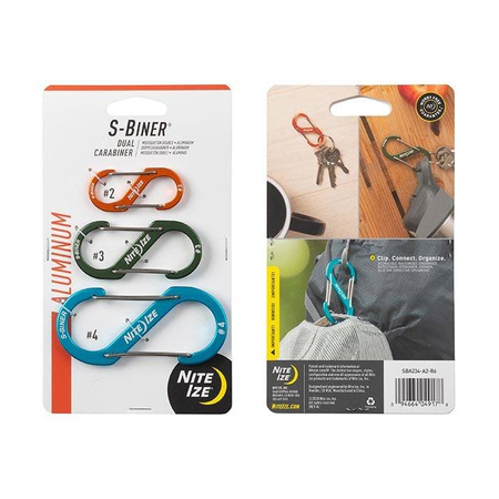 S-Biner® Aluminum Dual Carabiner Combo 3 szt. Nite Ize