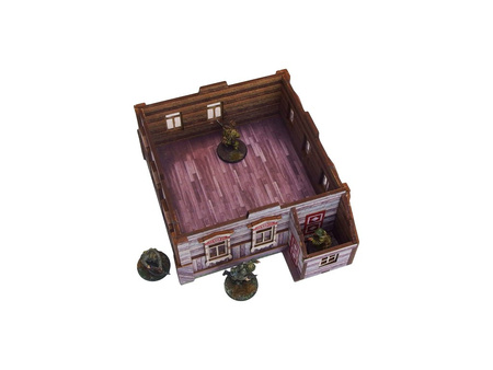 MICRO ART - WW2 Ostfront Village Whitewashed Dacha (1) (28mm)