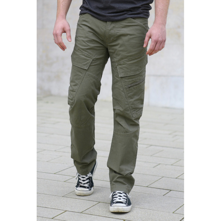 Spodnie ADVEN slim fit olive Brandit