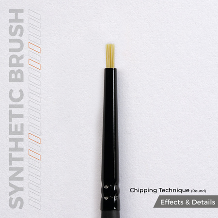 AK Interactive CHIPPING TECHNIQUE (ROUND) BRUSH
