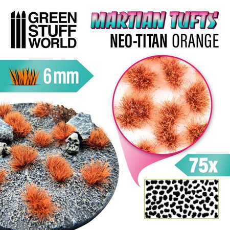 GSW - Martian Fluor Tufts - NEO-TITAN ORANGE
