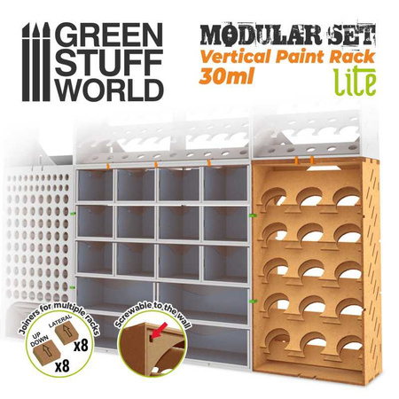 Green Stuff World Modułowy stojak na farby - Pionowy 30ml