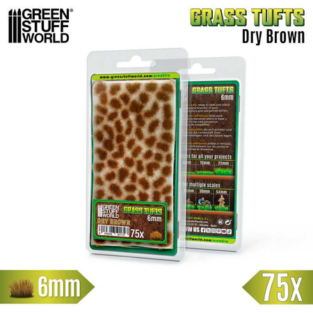 GSW - Static Grass Tufts 6 mm - Dry Brown