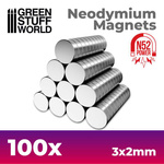 GSW - Neodymium Magnets 3x2mm - 100 units (N52)