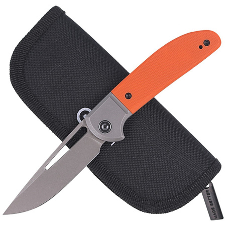 Nóż składany CIVIVI Trailblazer Orange G10, Gray Stonewashed (C2018A)