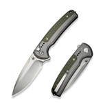 Nóż składany Civivi Sentinel Strike II Gray Aluminium/OD Green FRN, Stonewashed Nitro-V (C22025D-2)