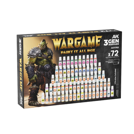 AK Interactive 3GEN – WARGAME PAINT IT ALL BOX x72