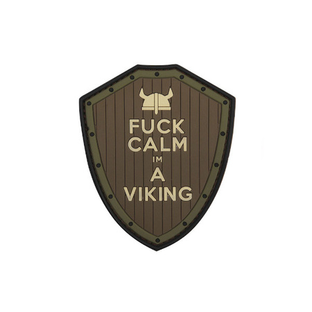 Naszywka 3D PVC Fuck Calm Viking brown/green 101 INC
