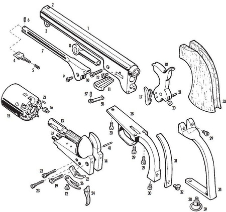 Rewolwer Pietta 1851 Colt Navy Yank TS Steel .44 Fluted (YANTS44)