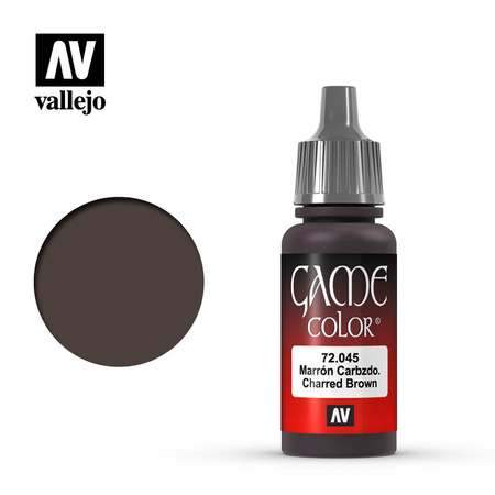 Vallejo: 72.045 - Game Color - Charred Brown (18 ml)