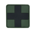 Naszywka Medyczna 3D PVC Czarny Krzyż 101 INC
