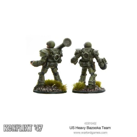Konflikt '47 US Heavy Infantry Bazooka Team (2 Miniatures)