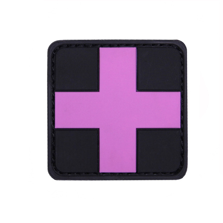 Naszywka 3D PVC Cross pink 101 INC