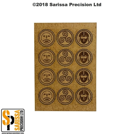 SARISSA PRECISION - Fatigue Counter Set Anglo-Danish / Saxons - Suitable For Saga