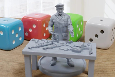 PM - Middle East Arms Dealer - 3D Printed - 28mm