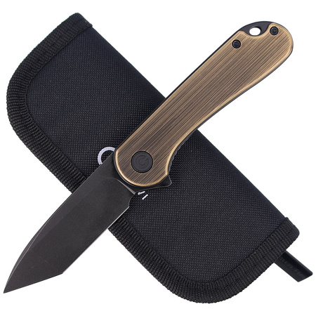 Nóż składany CIVIVI Elementum Flipper Black Brass, Black Stonewashed (C907T-A)