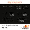 AK Interactive BLACK UNIFORM BASE – FIGURES