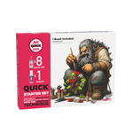 AK Interactive QUICK STARTER SET (8 QUICK GEN + 1 MEDIUM + 1 FREE BRUSH)