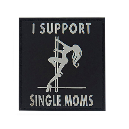 Naszywka 3D PVC I support single moms 101 INC