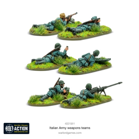 BOLT ACTION Italian Army Weapons Teams