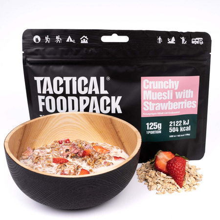 Liofilizat Tactical Foodpack Chrupiące musli z truskawkami 275g