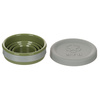 Składany silikonowy kubek z pokrywką, silikonowy oliwkowo-zielony (OD green), 200 ml. MFH