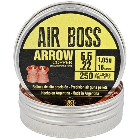 Śrut Apolo Air Boss Arrow Copper 5.5 mm, 250 szt. 1.05g/16.0gr (30100)