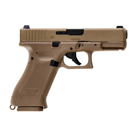 Pistolet wiatrówka Glock 19X blowback 4,5 mm coyote BB CO2