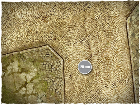 DEEP-CUT Cobblestone Streets v2 - Mousepad, 4x6 feet obszyta