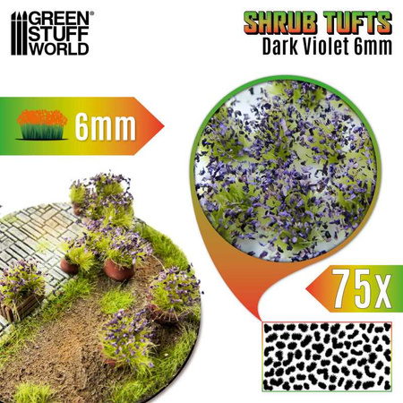 GSW - Shrub Tufts 6mm self-adhesive - Dark Violet