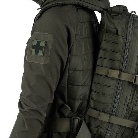 Naszywka Medyczna 3D PVC Czarny Krzyż 101 INC