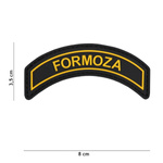 Naszywka 3D PVC FORMOZA czarna 101 INC